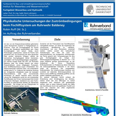 Projektposter Fischliftsystem Ruhrstaustufe