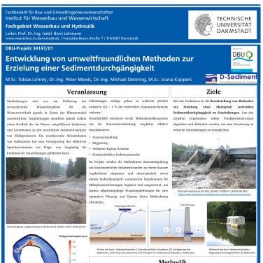 Projektposter Sedimentdurchgängigkeit
