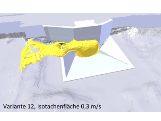 Simulationsergebnisse in Isotachendarstellung