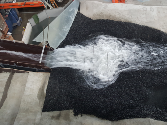 Kolkbildung Hochwasserentlastungsanlage